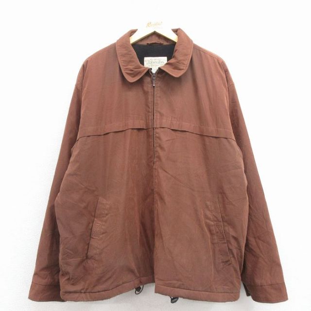 XL★古着 セントジョンズベイ 長袖 ジャケット メンズ 00年代 00s 大きいサイズ こげ茶 内側フリース 25nov19