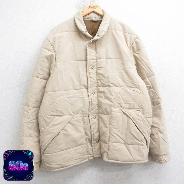 【50%OFF】タロン 80s 長袖ジャケット ベージュ XL | 古着