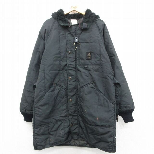 【50%OFF】REFRIGIWEAR 80s ラグランコート ブラック L | 古着