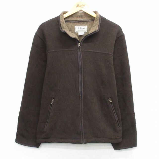 L★古着 エルエルビーン 長袖 ジャケット メンズ 00年代 00s ワンポイントロゴ 茶 内側ボア【spe】 25nov26