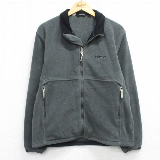 【20%OFF】L★古着 マーモット 長袖 フリース ジャケット メンズ マーモット グレー系 25nov29