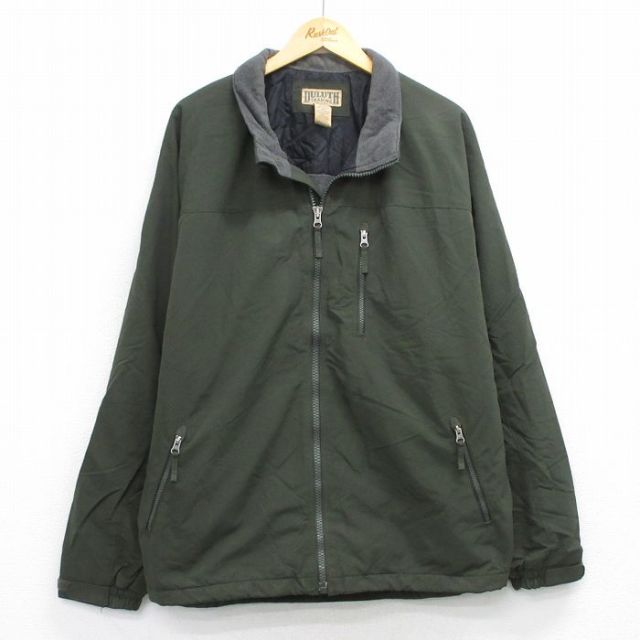 【50%OFF】DULUTH 長袖ナイロンジャケット 襟フリース グリーン XL | 古着