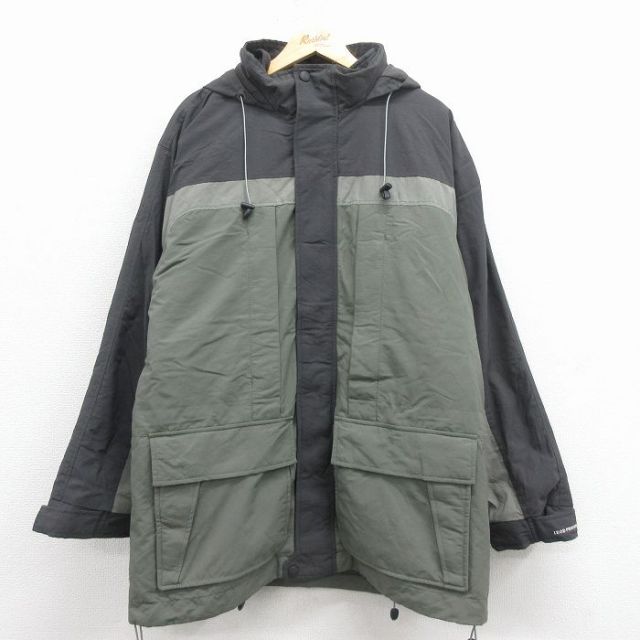 【50%OFF】IZOD 長袖ナイロンジャケット マウンテンパーカー グリーン XL | 古着