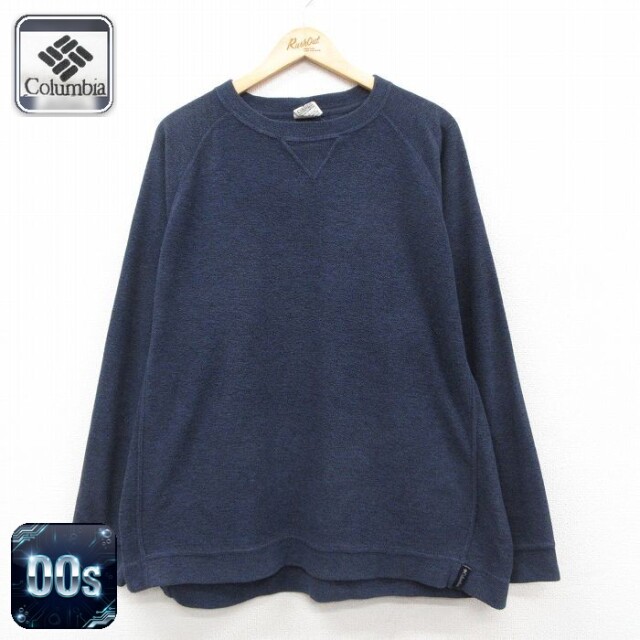 【50%OFF】コロンビア 00s ラグランフリースジャケット ネイビー L | 古着