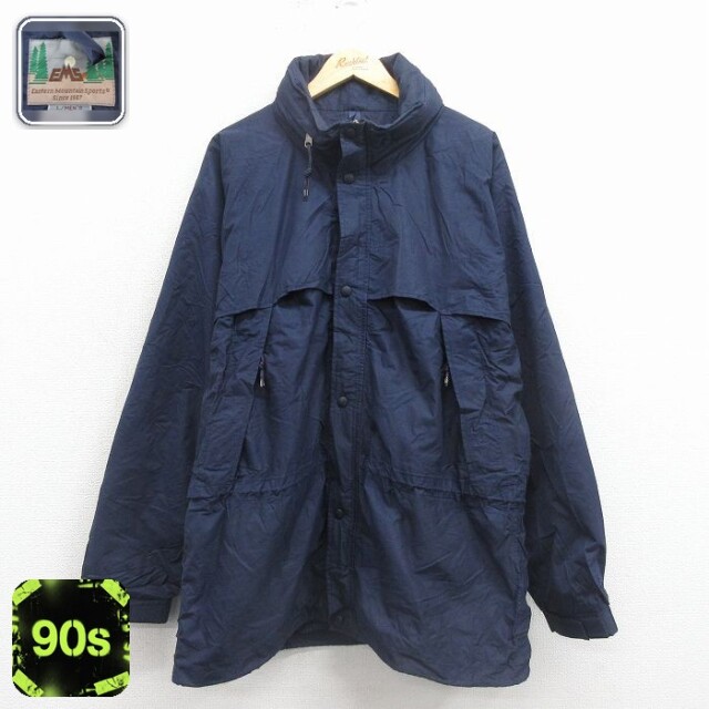 EMS 90s ナイロンジャケット ネイビー XL | 古着