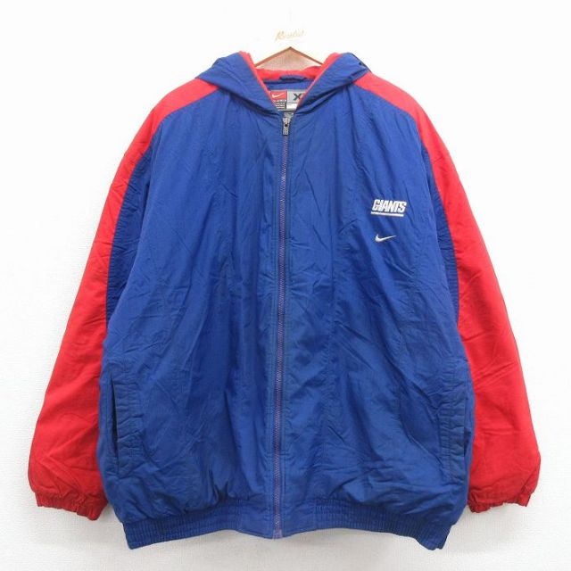 【20%OFF】ナイキ 00s ナイロンジャケット NFL ブルー XL | 古着