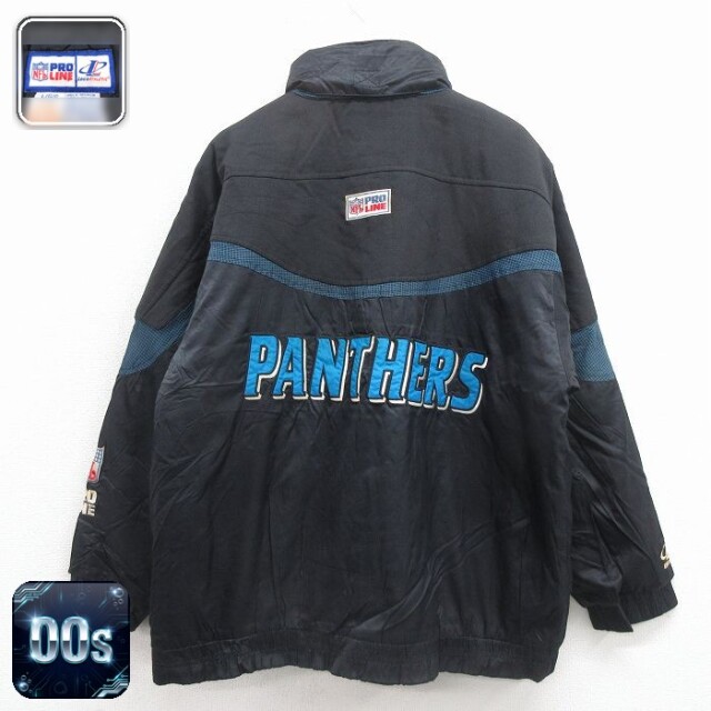 【50%OFF】ナイロンジャケット 00s NFL カロライナパンサーズ ブラック XL | 古着