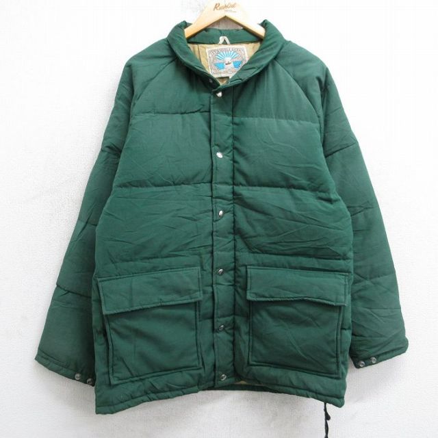 【20%OFF】80s ラグランダウンジャケット タロン グリーン M | 古着