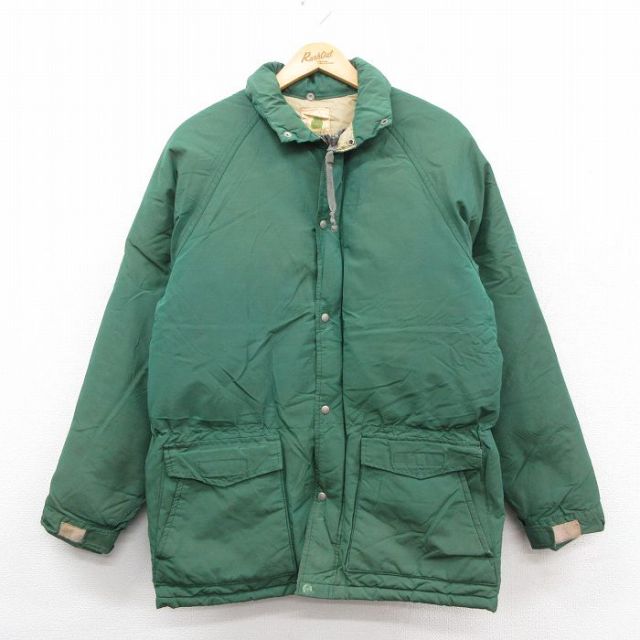 XL★古着 シェラデザインズ 長袖 ダウン ジャケット メンズ 70年代 70s ラグラン 緑 25dec27