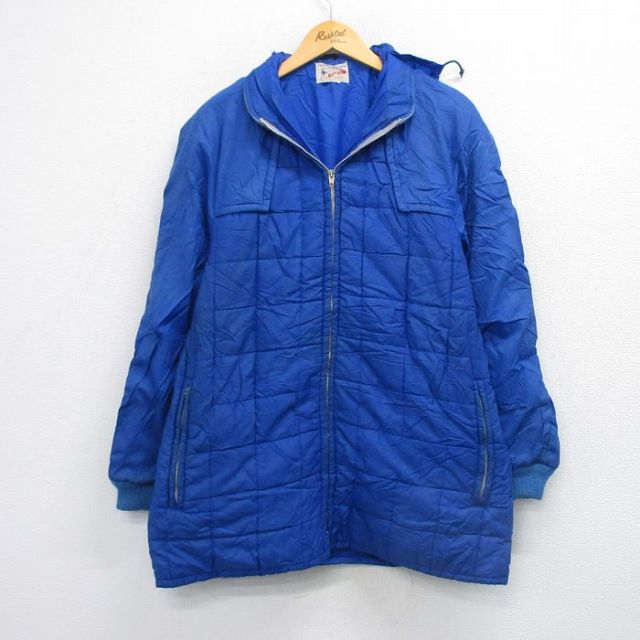 【20%OFF】バトウィン 70s 長袖キルティングジャケット ブルー M | 古着