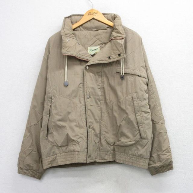 XL★古着 セントジョンズベイ 長袖 ジャケット メンズ 90年代 90s 大きいサイズ ベージュ 25dec29