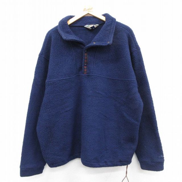 【20%OFF】EMS 90s フリースジャケット ネイビー XL | 古着