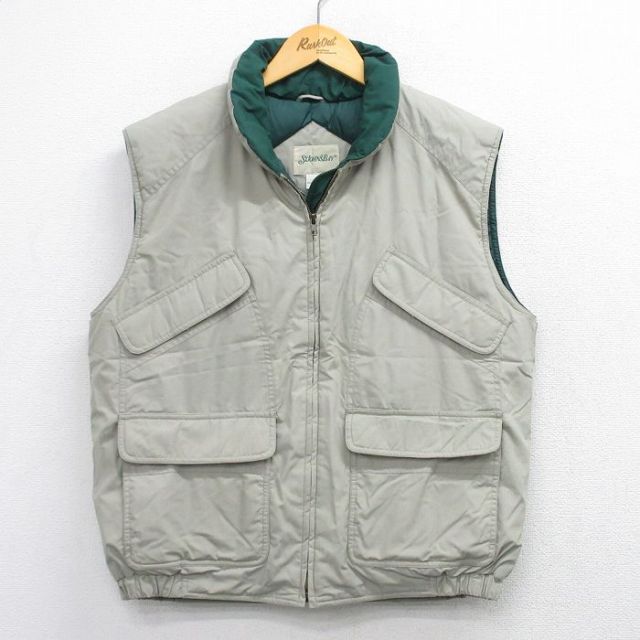 M★古着 セントジョンズベイ ベスト メンズ 90年代 90s 薄ベージュ他 26jan14