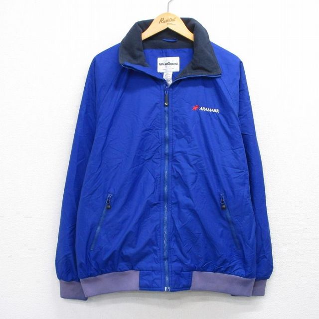 【20%OFF】Wear Guard 00s ラグランナイロンジャケット ARAMARK ブルー XL | 古着