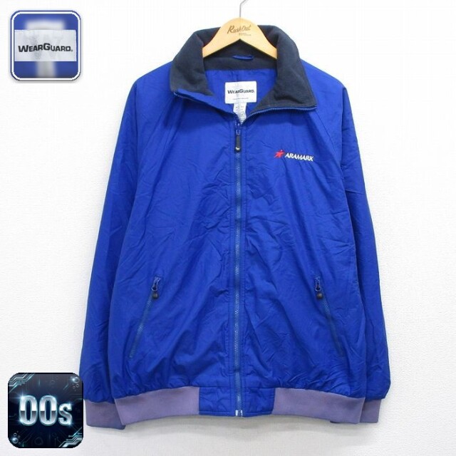 Wear Guard 00s ラグランナイロンジャケット ARAMARK ブルー XL | 古着