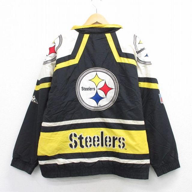古着通販 XL☆古着 長袖 ナイロン ジャケット メンズ 90年代 90s NFL