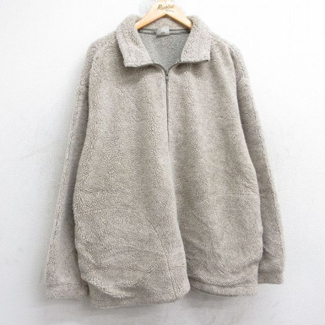 XL★古着 コロンビア 長袖 フリース ジャケット メンズ 90年代 90s USA製 ベージュ 26jan16