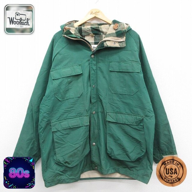 【50%OFF】ウールリッチ 80s マウンテンパーカー ロクヨンクロス グリーン XL | 古着