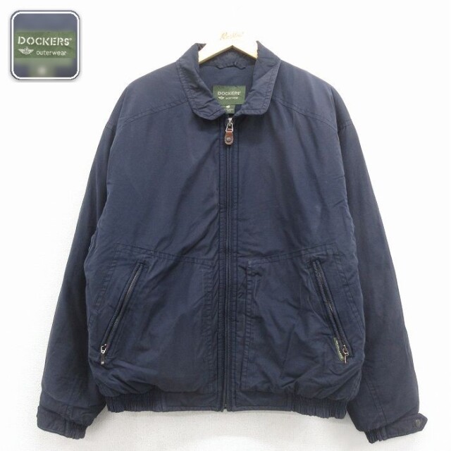 【50%OFF】ドッカーズ 長袖ジャケット ネイビー XL | 古着