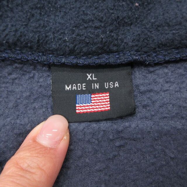 古着通販 M☆古着 長袖 フリース ジャケット メンズ オリンピック USA