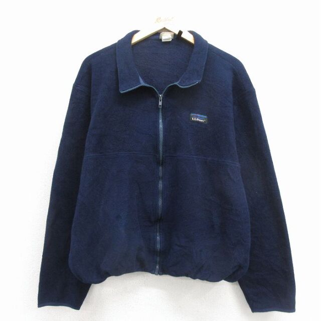 古着通販 L☆古着 エルエルビーン 長袖 フリース ジャケット メンズ 90