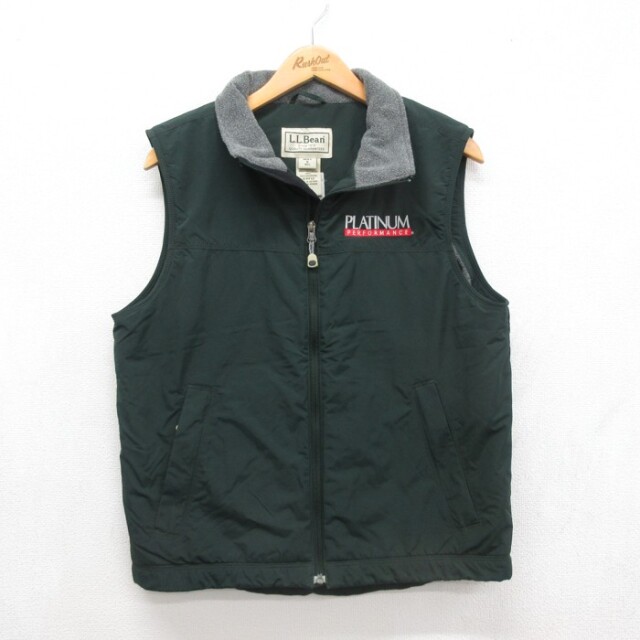 L.L.Bean 00s ベスト PLATINUM グリーン メンズS相当 | 古着