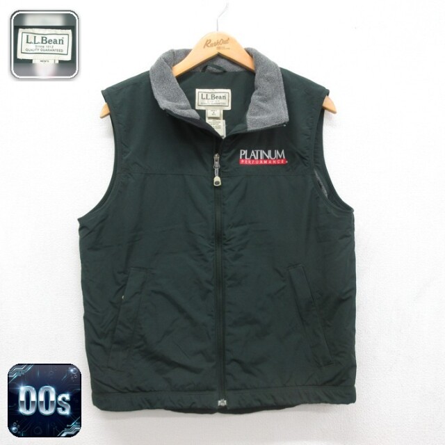 L.L.Bean 00s ベスト PLATINUM グリーン メンズS相当 | 古着