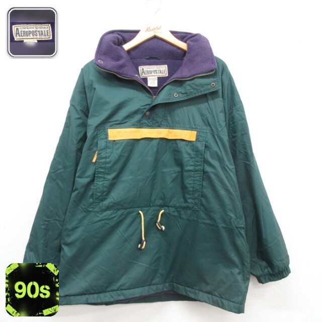 エアロポステール 90s アノラックジャケット グリーン メンズXL相当 | 古着