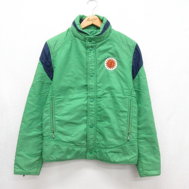 70s 長袖ジャケット 太陽 グリーン メンズXS相当 | 古着