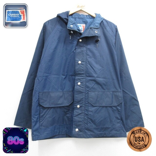 Outdoor Products 80s ジャケット GORE-TEX フラップポケット ネイビー メンズM相当 | 古着