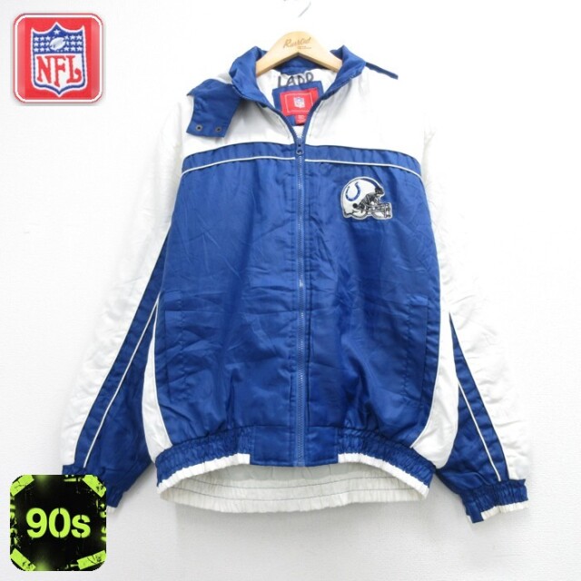 NFL 90s 長袖ジャケット コルツ ブルー メンズL相当 | 古着