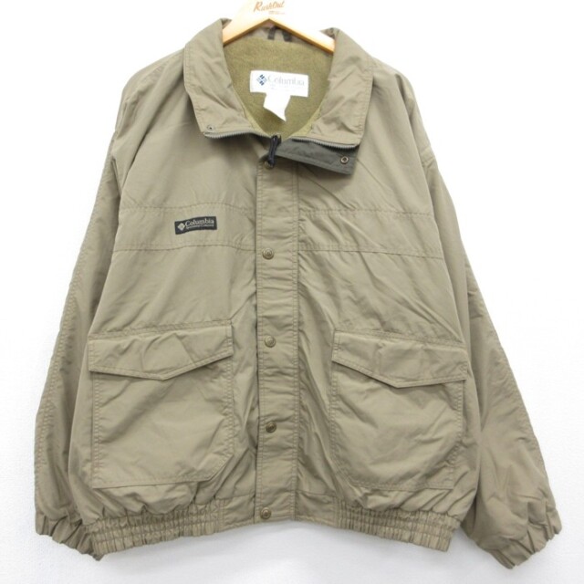 コロンビア 90s ジャケット フラップポケット ベージュ メンズXL相当 | 古着