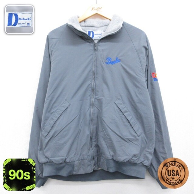 Dunbrooke 90s ラグランジャケット DOLE グレー メンズL相当 | 古着