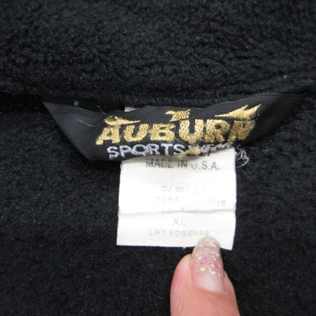古着通販 L☆古着 AUBURN 長袖 ジャケット ハーフジップ メンズ 90年代