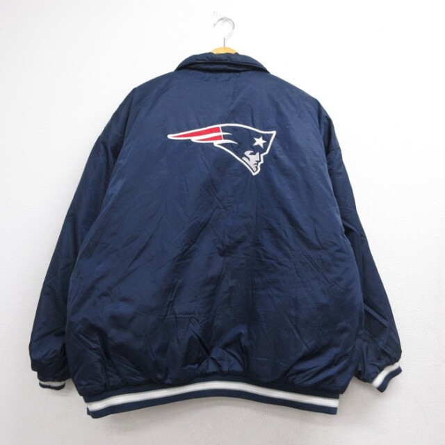 リーボック 長袖ジャケット NFL ニューイングランドペイトリオッツ ネイビー XL | 古着 26aug26