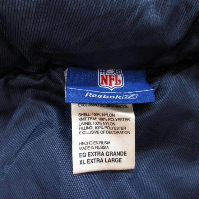 古着通販 XL☆古着 リーボック 長袖 ジャケット ナイロン メンズ NFL