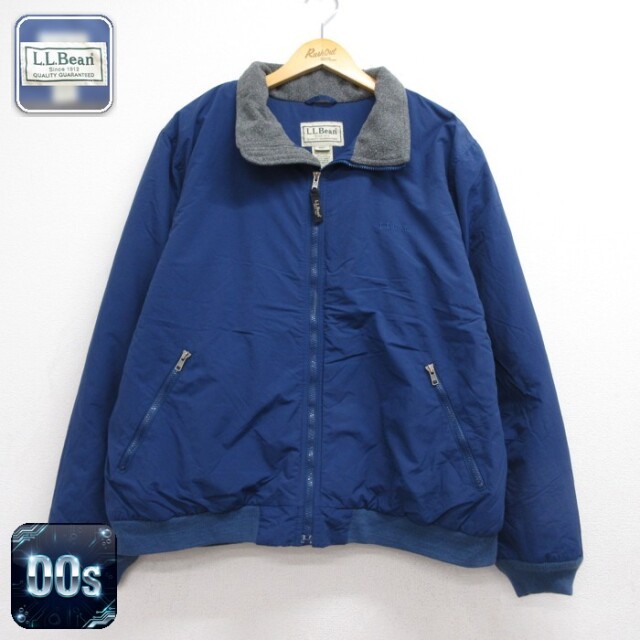 エルエルビーン 00s 長袖ジャケット ワンポイントロゴ ブルー XL | 古着 26aug26