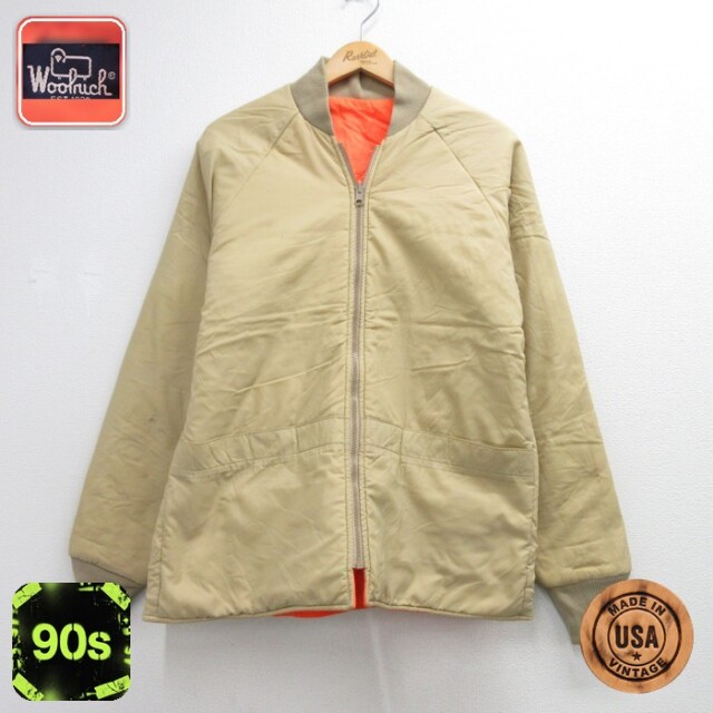 90年代 Wool Rich アウタージャケット USA製 サイズM 未使用 古着通販 M☆古着 ウールリッチ 長袖 ジャケット ナイロン メンズ 90