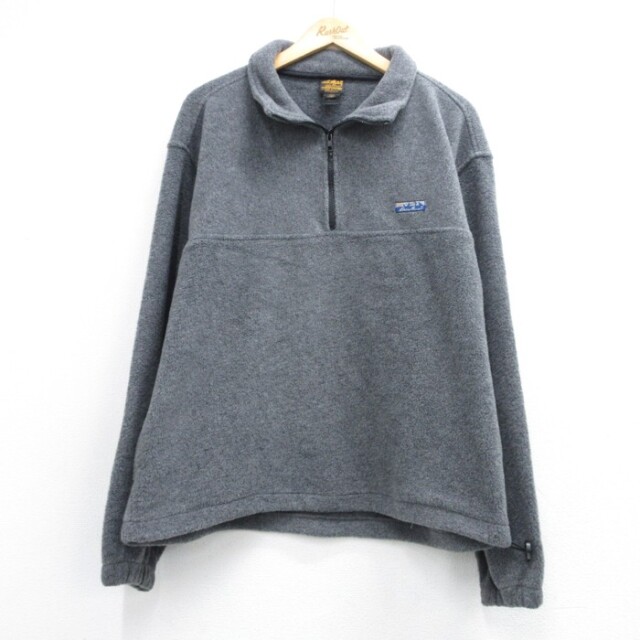 エディーバウアー 90s ハーフジップジャケット フリース グレー メンズXL相当 | 古着