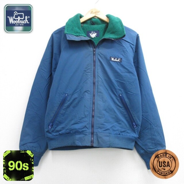 ウールリッチ 90s ジャケット ブルー メンズL相当 | 古着