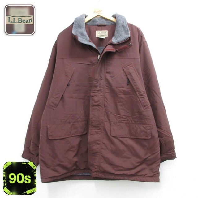エルエルビーン 90s ナイロンパーカー ポーラテック シンサレート ブラウン メンズXL相当 | 古着