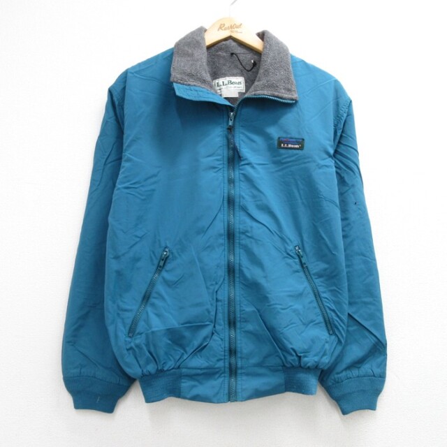 M★古着 L.L.Bean エルエルビーン 長袖 ジャケット ナイロン メンズ 90年代 90s ブルー【spe】 26sep04