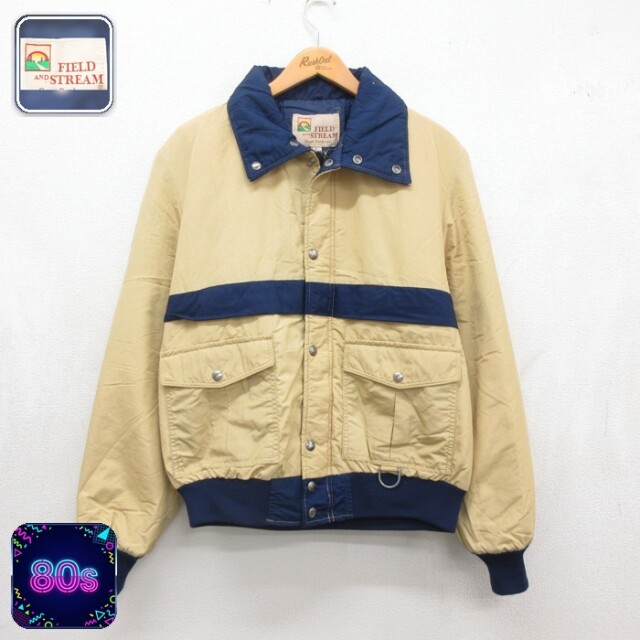 FIELD&STREAM 80s ジャケット フラップポケット イエロー メンズM相当 | 古着