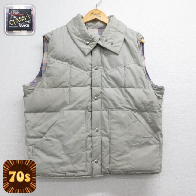 Walls ジャケット 90s ダウン ベスト ベージュ メンズL相当 | 古着