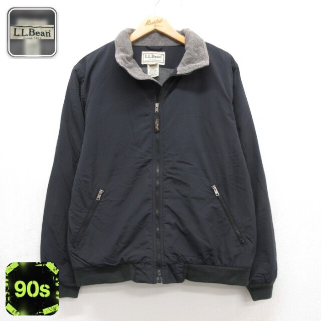エルエルビーン 90s ジャケット 内側フリース ブラック メンズL相当 | 古着