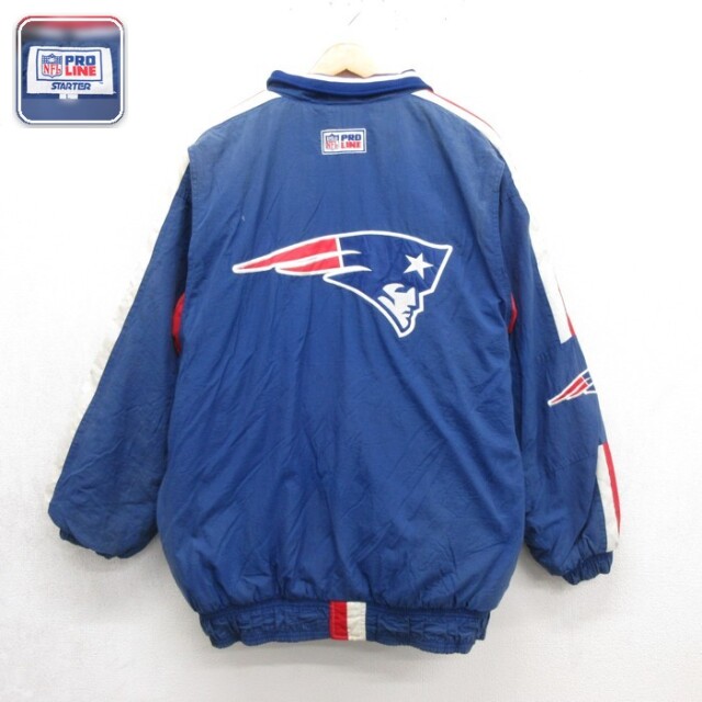 Starter 長袖ジャケット NFL ペイトリオッツ ブルー メンズXL相当 | 古着