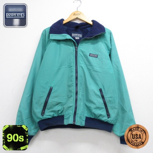 ランズエンド 90s ジャケット グリーン メンズL相当 | 古着