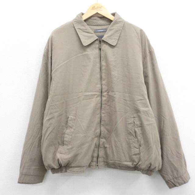 古着通販 XL☆古着 croft&barrow 長袖 ジャケット フルジップ メンズ