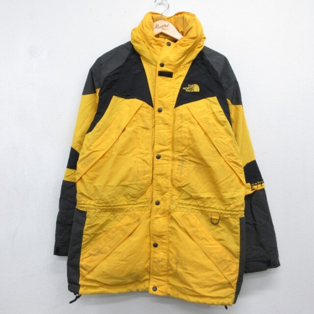L★古着 ノースフェイス THE NORTH FACE 長袖 ジャケット ナイロン メンズ マウンテン メッシュライナー イエロー【spe】 26oct05