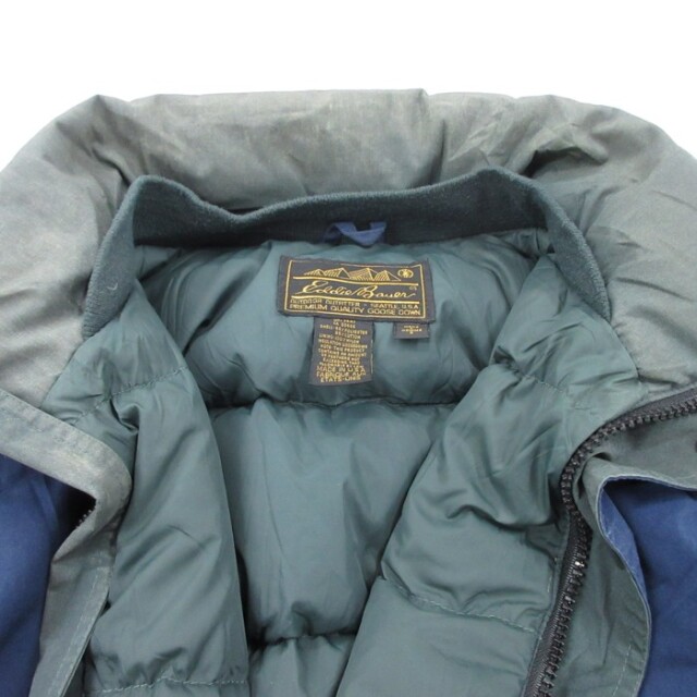 【即決のみ】Eddie Bauer 80sダウンジャケット L ネイビー 古着通販 XL☆古着 Eddie Bauer エディーバウアー 長袖 ジャケット